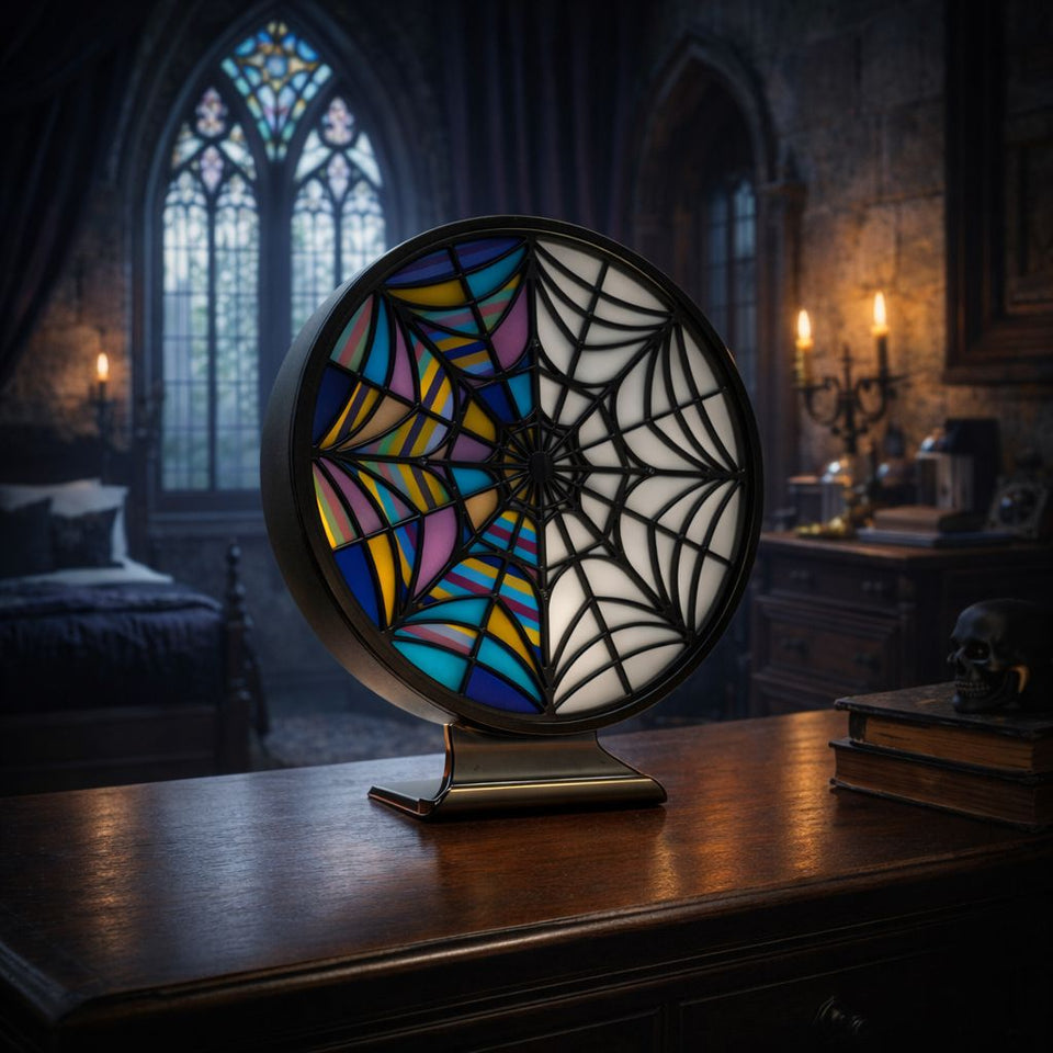Wednesday LED-Lampe – Ophelia Hall Spinnennetz Fensterlampe
