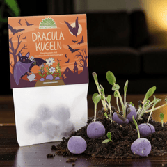 Halloween Blumenmurmeln Set – 25 Saatkugeln in 5 Designs