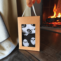 Halloween Socken mit spukigem Geistermotiv
