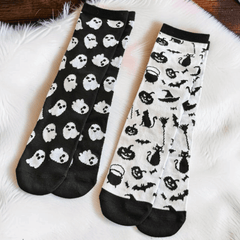 Halloween Socken mit spukigem Geistermotiv