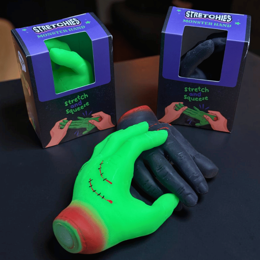 Dehnbare Zombie Hand – Halloween Anti-Stress Spielzeug