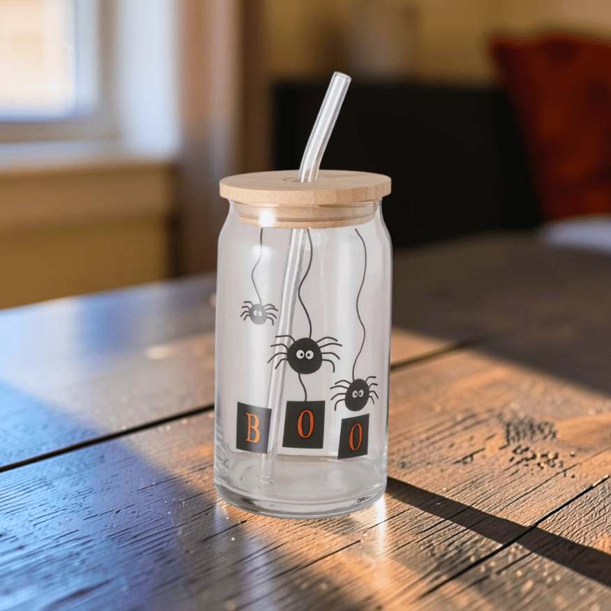 Spooky Season Tumbler mit Strohhalm in 2 Varianten
