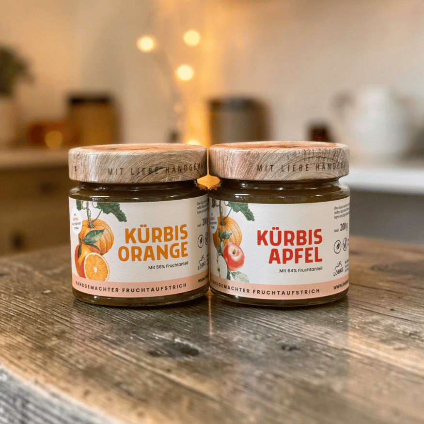 Handgemachter Kürbis-Apfel Fruchtaufstrich vom Hof