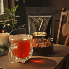 Black Candy Cane – Früchtetee mit süßer Minze & winterlicher Magie | Limitierter Winter Tee