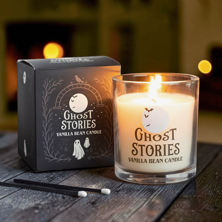 Spooky Duftkerze „Ghost Stories“ – Summerween Kerze im Glas