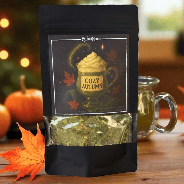 Cozy Autumn – Grüner Tee mit Matcha, Sahne & Vanille | Herbst Tee