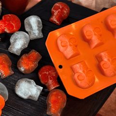 Eiswürfelformen Halloween – Totenkopf & Kürbis aus Silikon