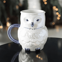 Eulen Tasse Perlmuttfarben