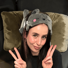 Fledermaus Reisekissen mit Schlafmaske – Magischer Reisebegleiter