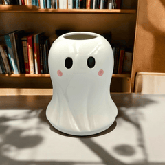 Geist Vase aus Keramik – Süße Deko für Halloween