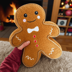 Gingerbread Bouclé Kissen – Klassisch oder spooky Edition zur Auswahl