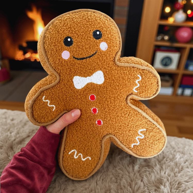Gingerbread Bouclé Kissen – Klassisch oder spooky Edition zur Auswahl