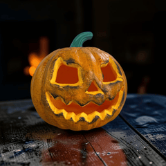 Halloween-Deko Kürbis aus Schaumstoff (20 cm)