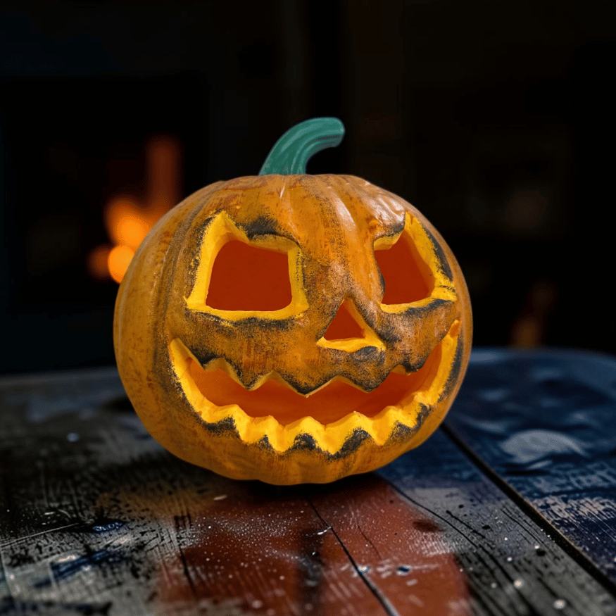 Halloween-Deko Kürbis aus Schaumstoff (20 cm)