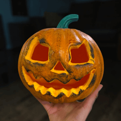 Halloween-Deko Kürbis aus Schaumstoff (20 cm)