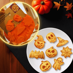 Halloween Silikon Backformen mit Kürbis, Geist & Co.