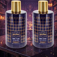 Harry Potter Körperpflege-Geschenkset – Duschgel & Bodylotion Zedernholz-Limette