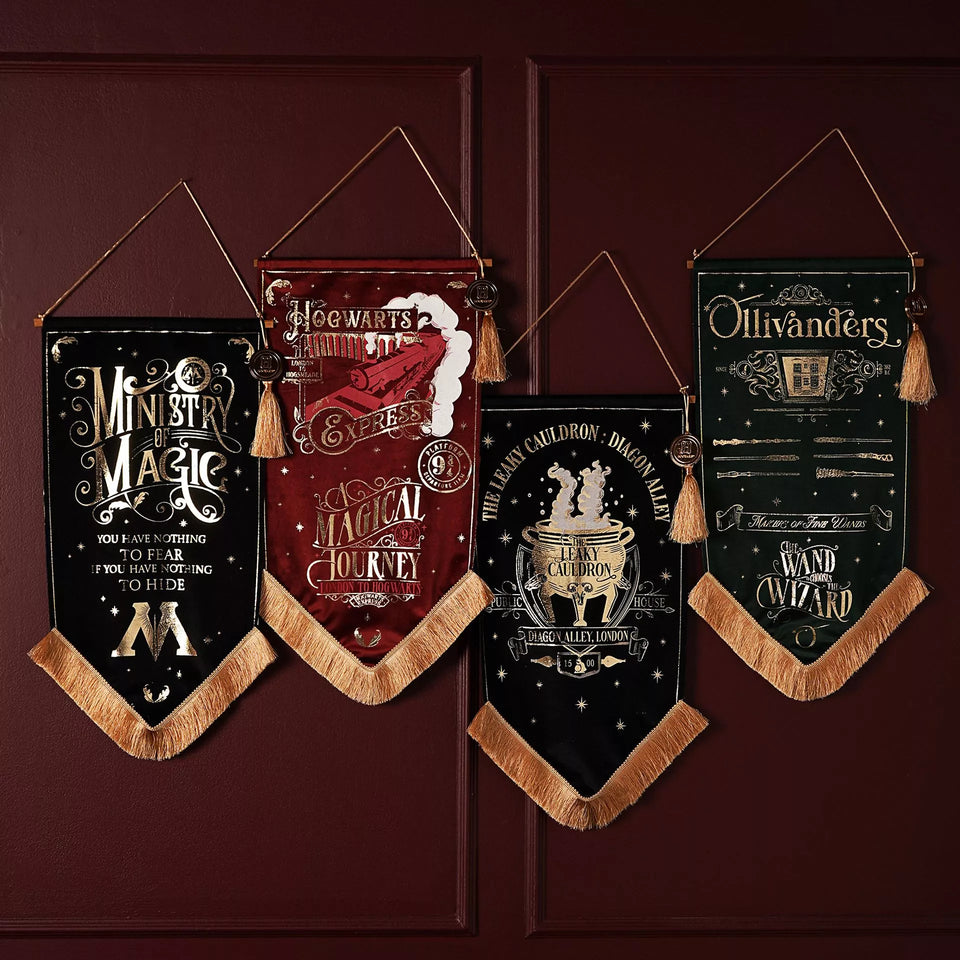 Harry Potter Wandbanner – Vier magische Motive zur Auswahl