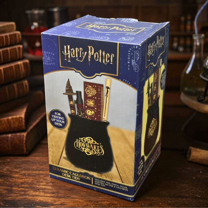 Harry Potter Stiftebecher Kessel – Schreibtisch-Set Mit Hogwarts Logo