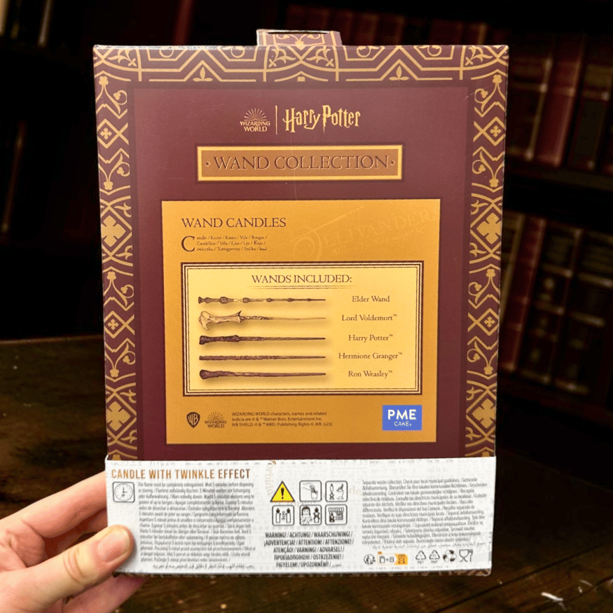 Harry Potter Zauberstab-Kerzen – 5-teiliges Set mit Funkeleffekt