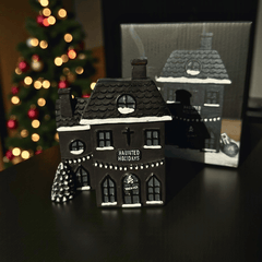 Festliches Spukhaus Räucherkegelhalter – Cozy Creepy
