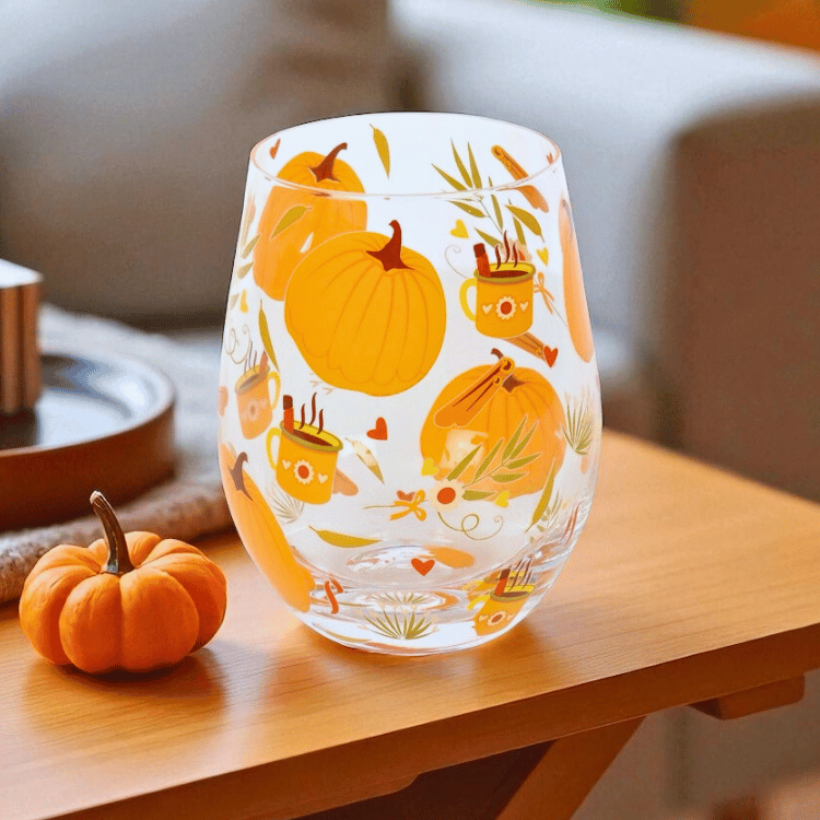 Herbst Trinkglas