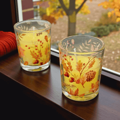 Herbstkerzen Set – 3 kleine Votivkerzen (2 Sets zur Auswahl)