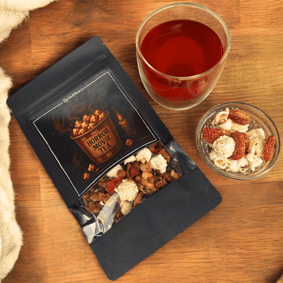 Horror Movie Tea – Früchtetee mit Erdbeer-Popcorn-Geschmack | Halloween Tee