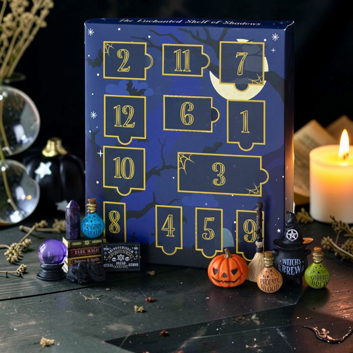 Shelf of Shadows Halloween Kalender, 12-teilig