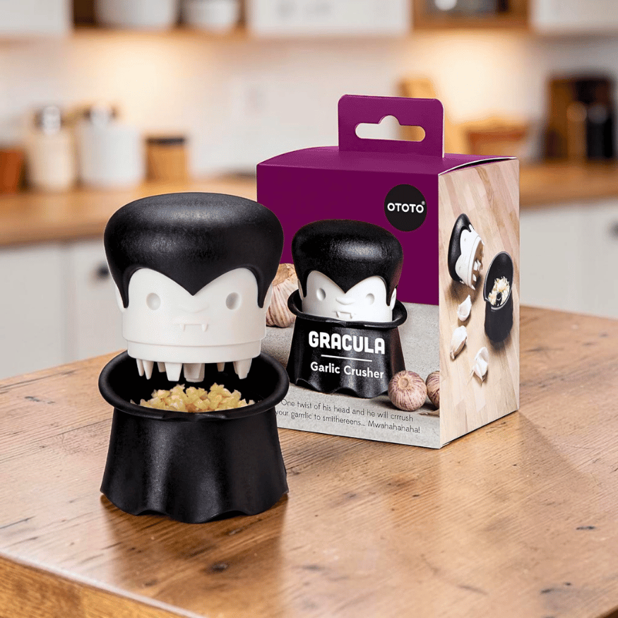 Knoblauchschneider Vampir – Knoblauchhacker im Dracula Design OTOTO
