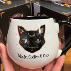 Magie, Kaffee & Katzen – Runde Tasse