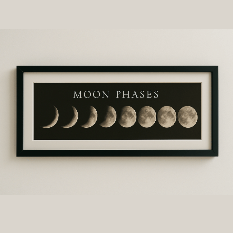 Mondphasen Wandbild