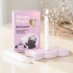 Moon Magic Ritualkerzen-Set mit 12 weißen Kerzen