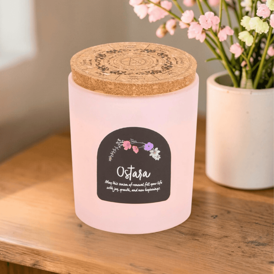 Ostara Ritualkerze Jahreskreis – Frühlings Duftkerze