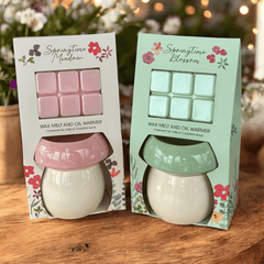 Pastellpilz Wachsbrenner – Sommerliches Duftset mit Wax Melts