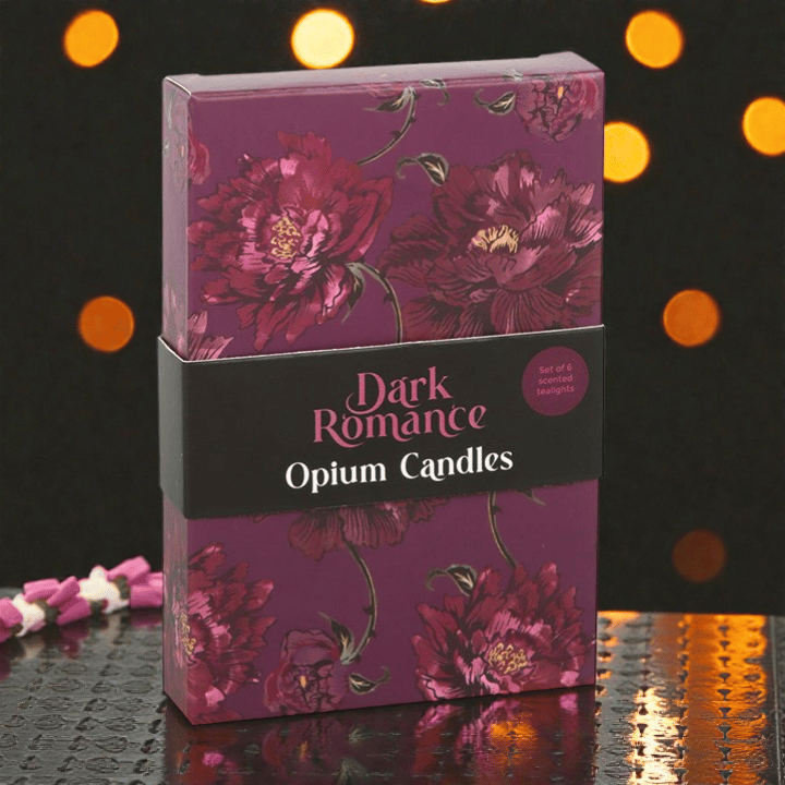 Opium Teelichter 6er Set – Dark Romance Duftkerzen