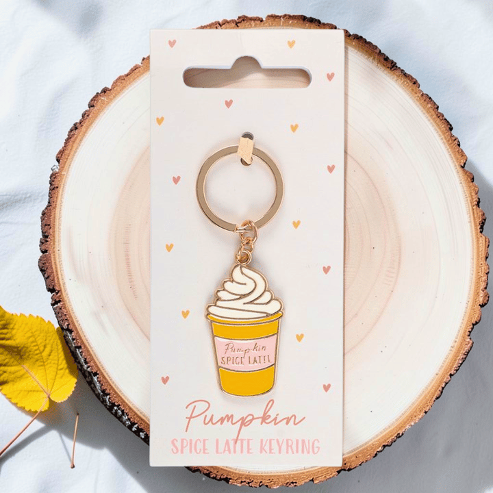 Schlüsselanhänger Pumpkin Spice Latte – Kaffeebecher-Anhänger
