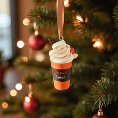 Pumpkin Spice Latte Ornament – Deko-Anhänger mit Cozy Charme