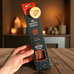 Sacred Chakra Räucherstäbchen mit Holzhalter – 40 Sticks für Balance & Achtsamkeit