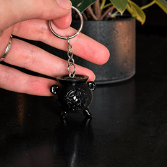 Schlüsselanhänger Hexenkessel – kleiner Kessel für Schlüssel und Tasche