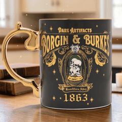Harry Potter Sammeltasse – Vier magische Motive mit Goldverzierung