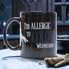 Wednesday Tasse mit Farbwechsel – Ophelia Spinnennetz Fenster Kaffeebecher