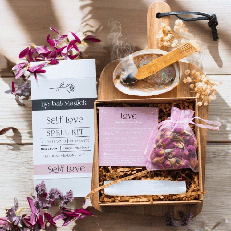 Selbstliebe Ritual Set – Kräutermagie für dein Herz - Räucherset