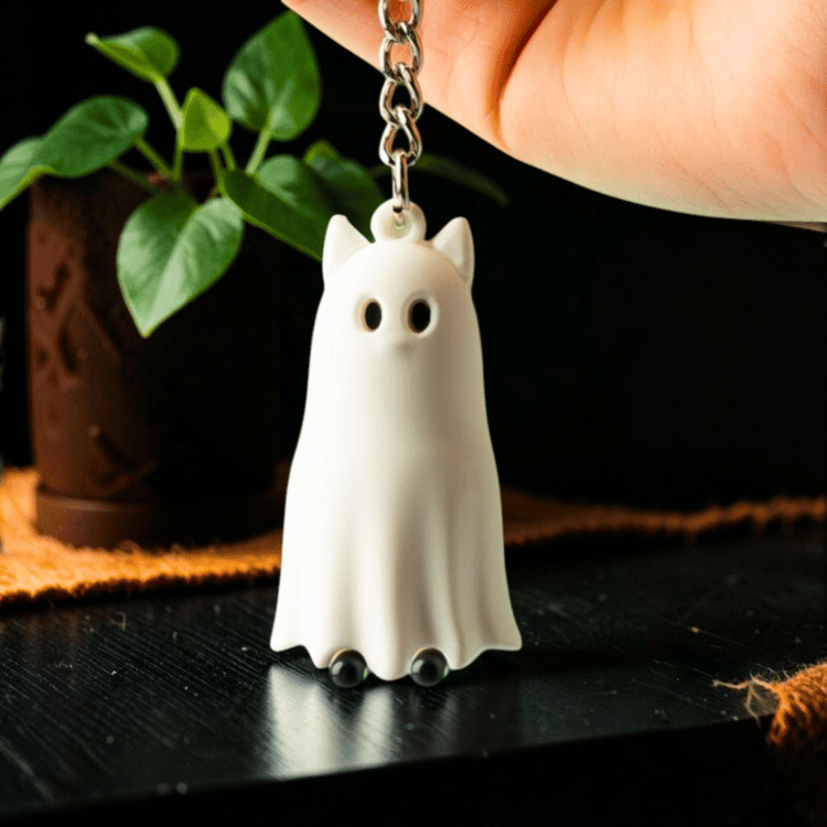 Spooky Schlüsselanhänger Gespenst – kleiner Geist für Schlüssel und Tasche