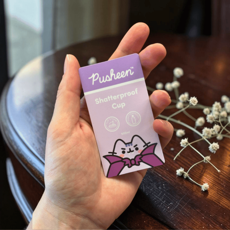 Spooky Pusheen Becher Summerween – Trinkbecher 500ml mit Deckel und Strohhalm