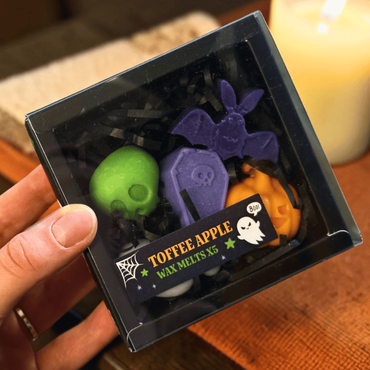 Spooky Wax Melts Set – 5 Duftwachs Figuren mit Toffee Apple Duft