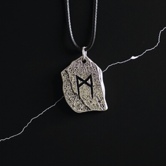 Transformation Rune Kunstlederband Halskette – Wikinger Amulett