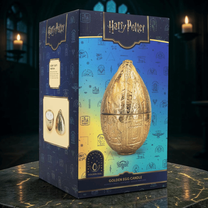Harry Potter Duftkerze Golden Egg – Kerze im goldenen Ei mit Freesie & Moschus