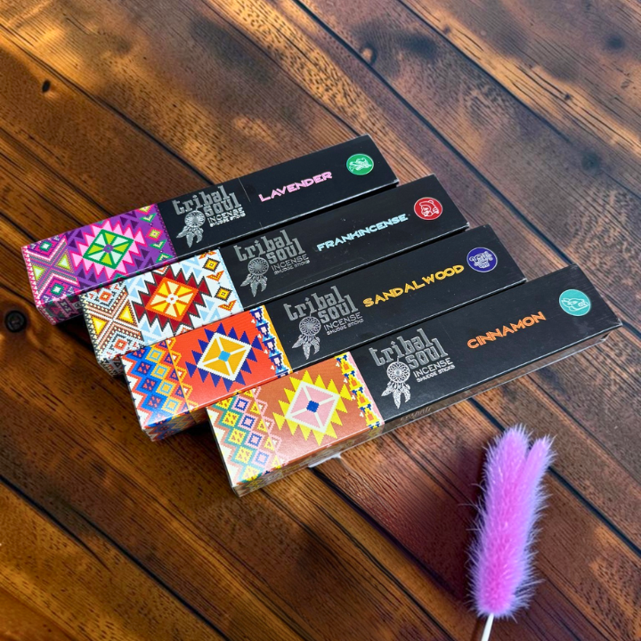 Tribal Soul Räucherstab Boho Design mit Federanhänger