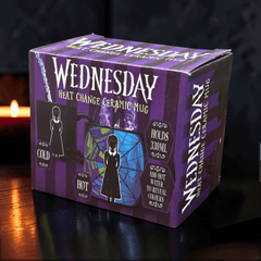 Wednesday Tasse mit Farbwechsel – Ophelia Spinnennetz Fenster Kaffeebecher